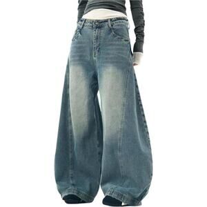 Women's Baggy Jeans Vintage Oversized Pants Aesthetic Hip Hop Jeans Relaxed Fit